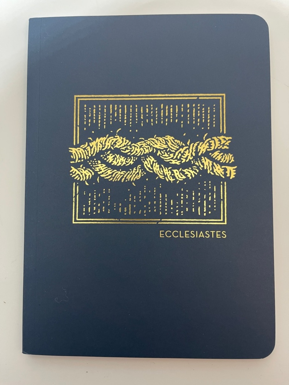 3/$10 Ecclesiastes NET Abide Interactive Journal in Navy with Gold Foil